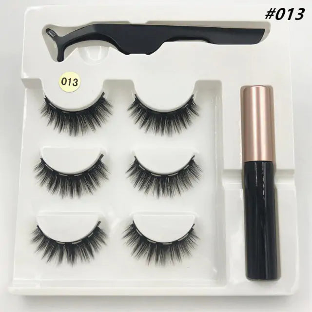 Premium 3D False Eyelashes with Magnetic Eyeliner