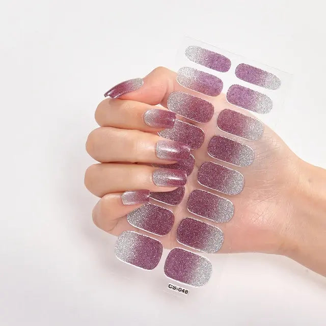 Premium DIY Gel Nail Stickers for Effortless Glam