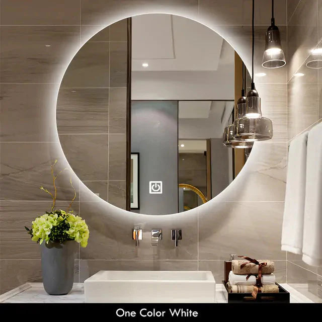 Miroir de salle de bain LED avec rétroéclairage ajustable
