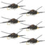 Premium Gold Bead Kaufmann's Stonefly Nymphs with Rubber Legs - Set of 6, Size 10 - Korvel