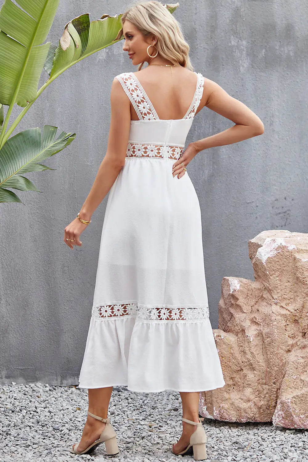 Vestido Midi Tory - Detalle de Encaje Elegante