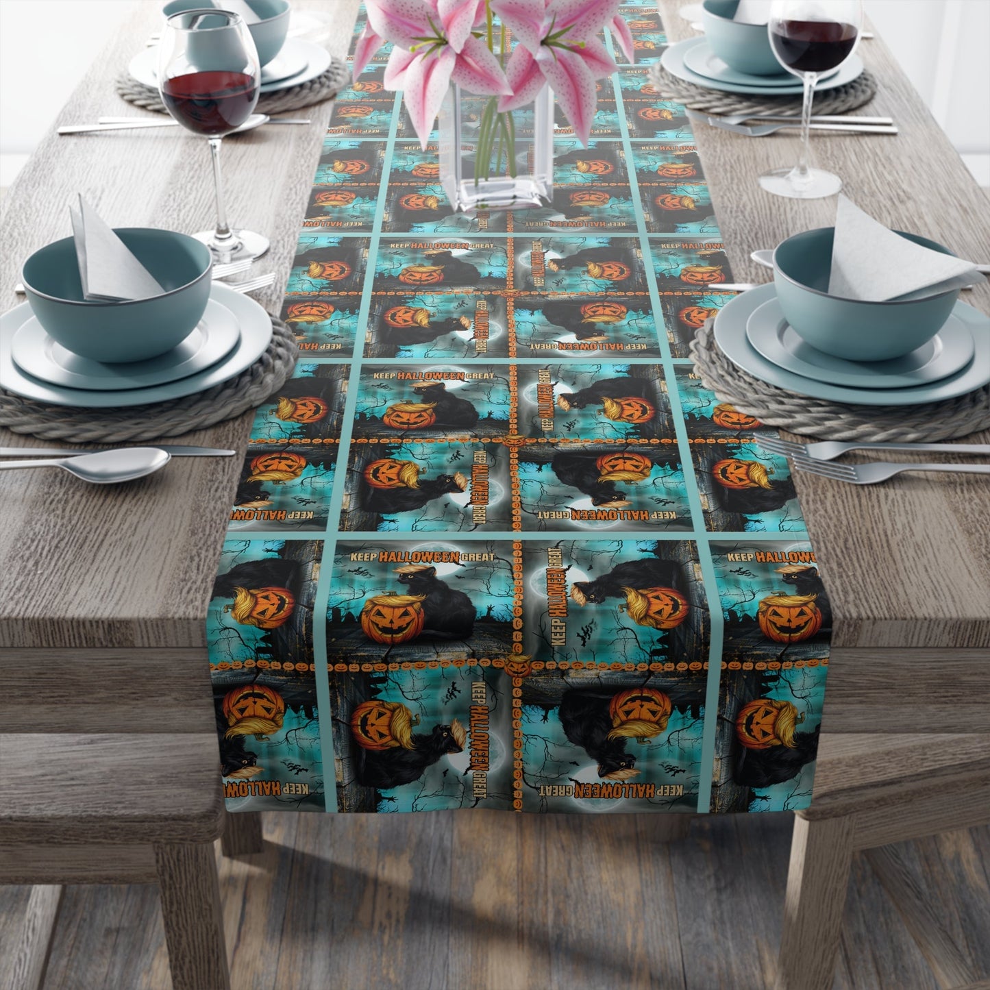 Enchanting Halloween Table Runner for Spooky Celebrations - Korvel