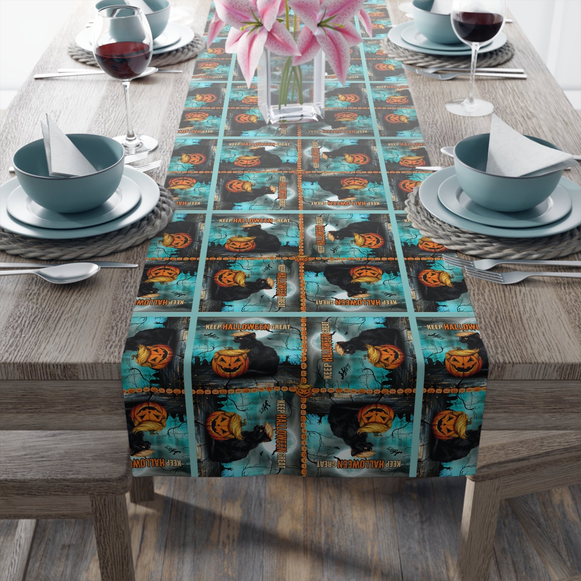 Enchanting Halloween Table Runner for Spooky Celebrations - Korvel