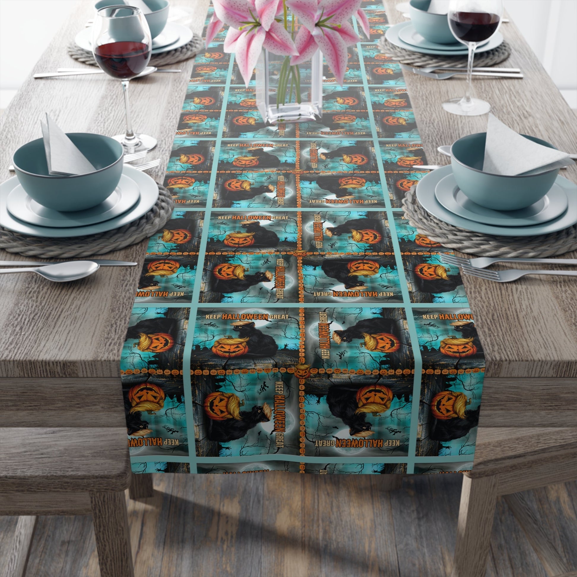 Enchanting Halloween Table Runner for Spooky Celebrations - Korvel