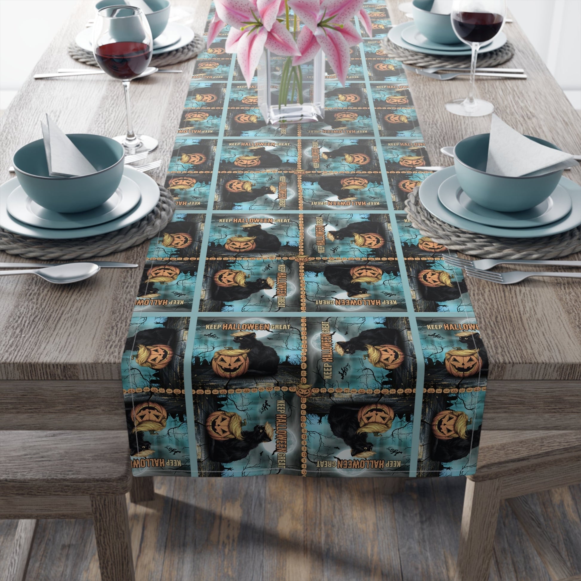 Enchanting Halloween Table Runner for Spooky Celebrations - Korvel