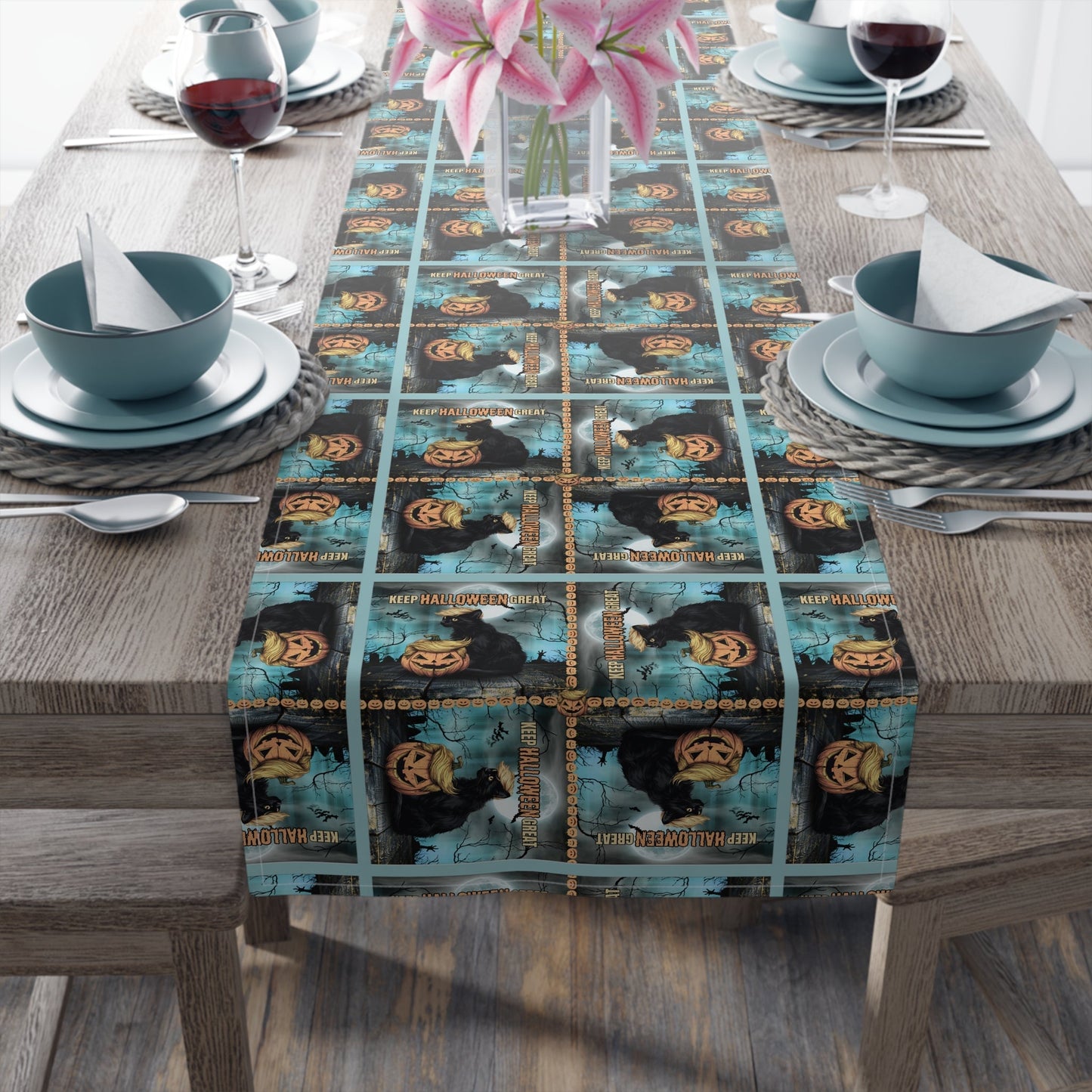 Enchanting Halloween Table Runner for Spooky Celebrations - Korvel