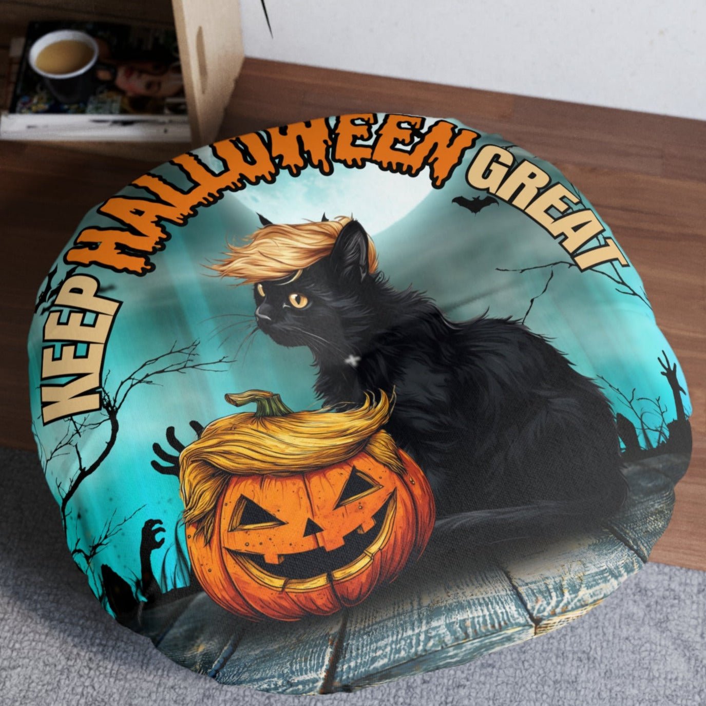 Coussin de sol tufté Keep Halloween Great