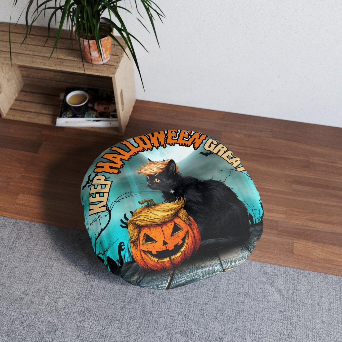 Coussin de sol tufté Keep Halloween Great
