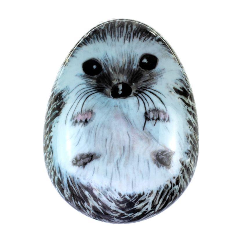 Masajeador de cuero cabelludo y cepillo desenredante Kent PHOG Hedgehog Pebble - Tamaño de viaje