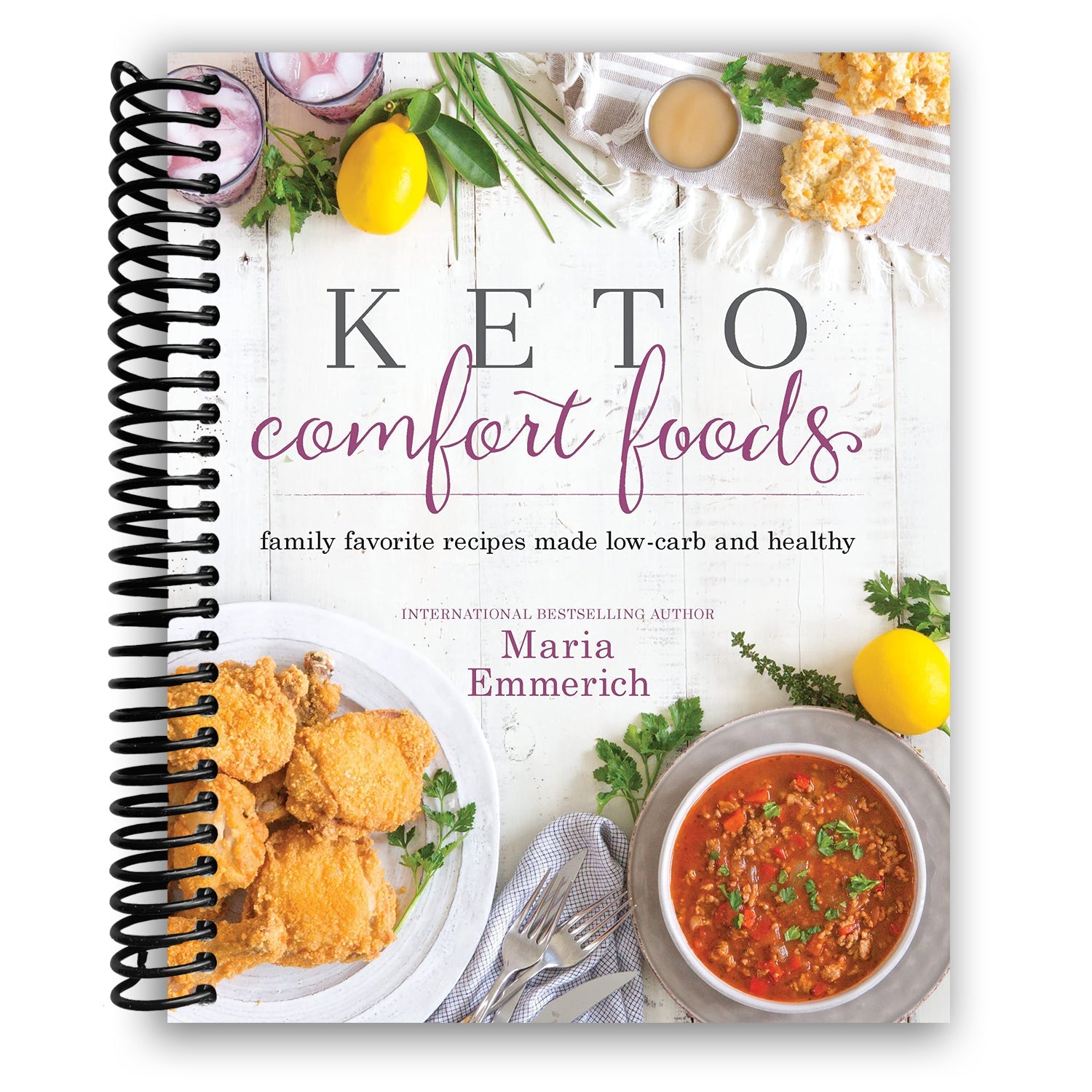 Keto Comfort Foods: Delicious Low-Carb Recipes for the Whole Family (Spiral Bound) - Korvel