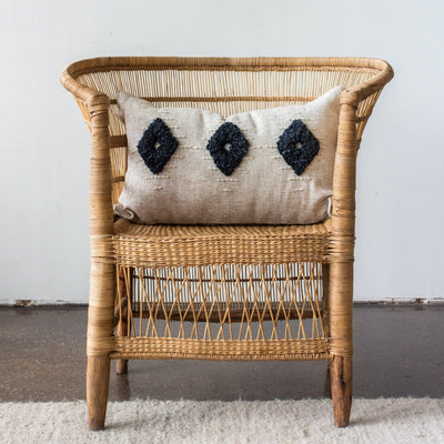 Khanya Lumbar Throw Pillow - Artisanal Comfort