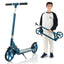 Scooter Plegable de Aleación de Aluminio con Alturas Ajustables - Azul
