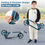 Scooter Plegable de Aleación de Aluminio con Alturas Ajustables - Azul