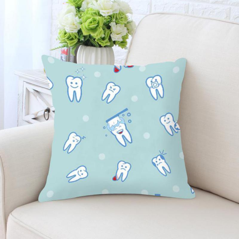 Kids' Cartoon Tooth Fairy Pillow Cover - Velvet Decorative Cushion