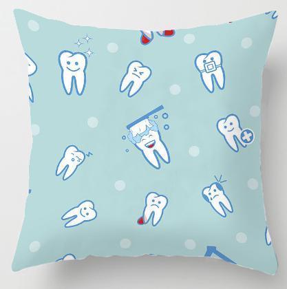 Kids' Cartoon Tooth Fairy Pillow Cover - Velvet Decorative Cushion