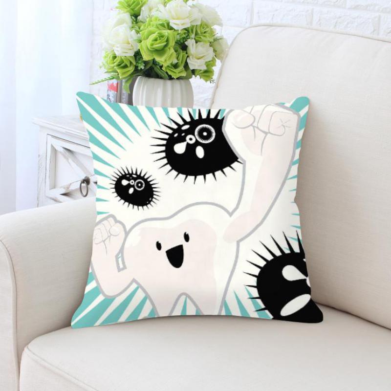 Kids' Cartoon Tooth Fairy Pillow Cover - Velvet Decorative Cushion