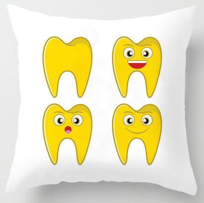 Kids' Cartoon Tooth Fairy Pillow Cover - Velvet Decorative Cushion