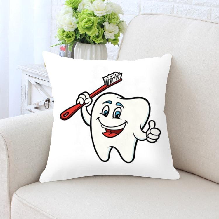 Kids' Cartoon Tooth Fairy Pillow Cover - Velvet Decorative Cushion