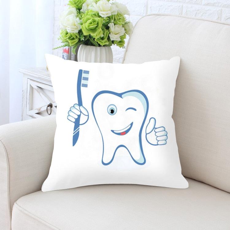 Kids' Cartoon Tooth Fairy Pillow Cover - Velvet Decorative Cushion