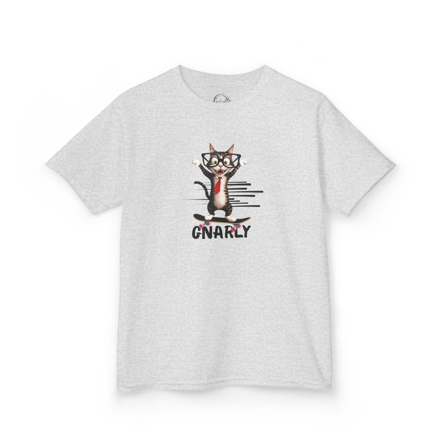 Playful Kids Cat Graphic Tee - Soft Cotton T-Shirt for Young Trendsetters - Korvel