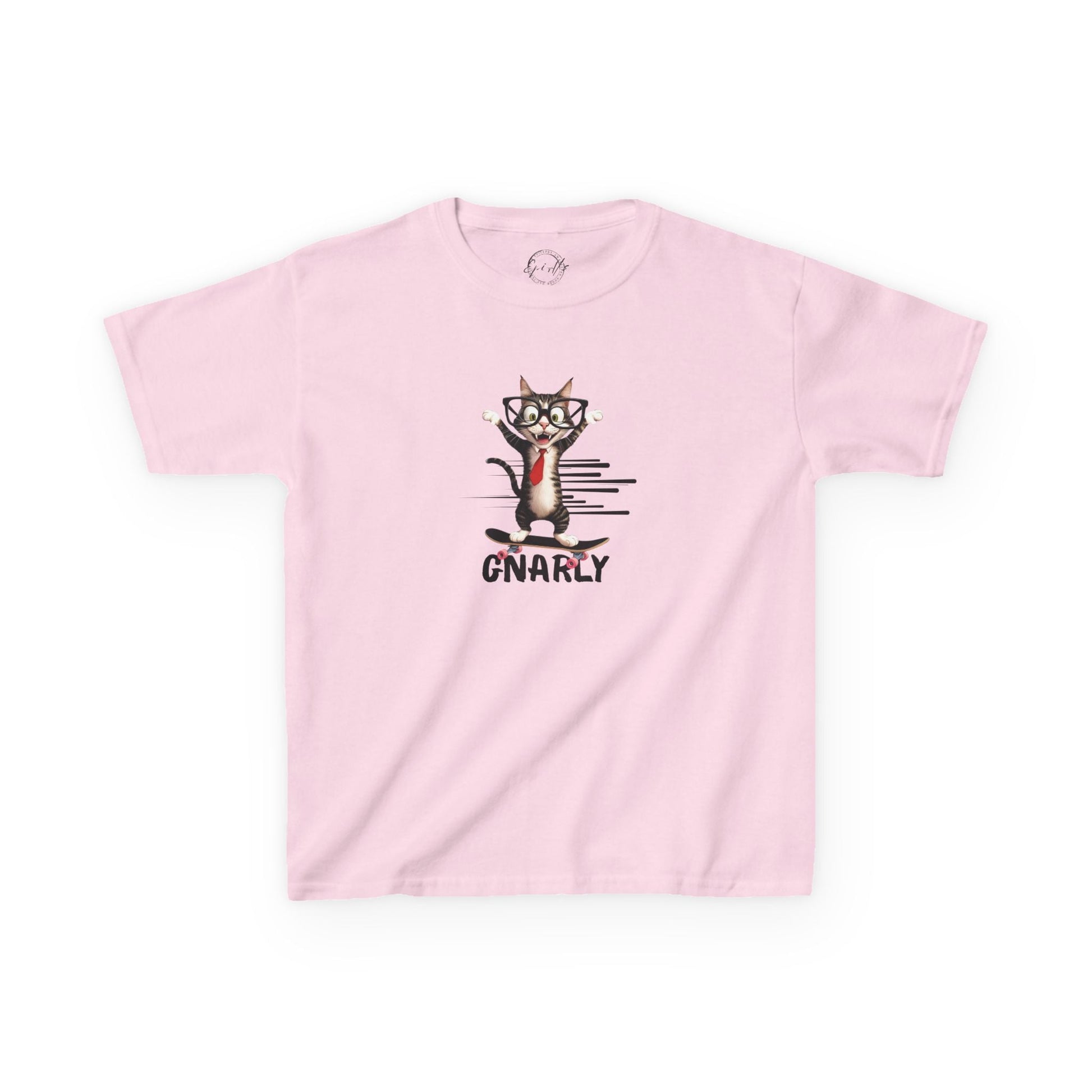 Playful Kids Cat Graphic Tee - Soft Cotton T-Shirt for Young Trendsetters - Korvel