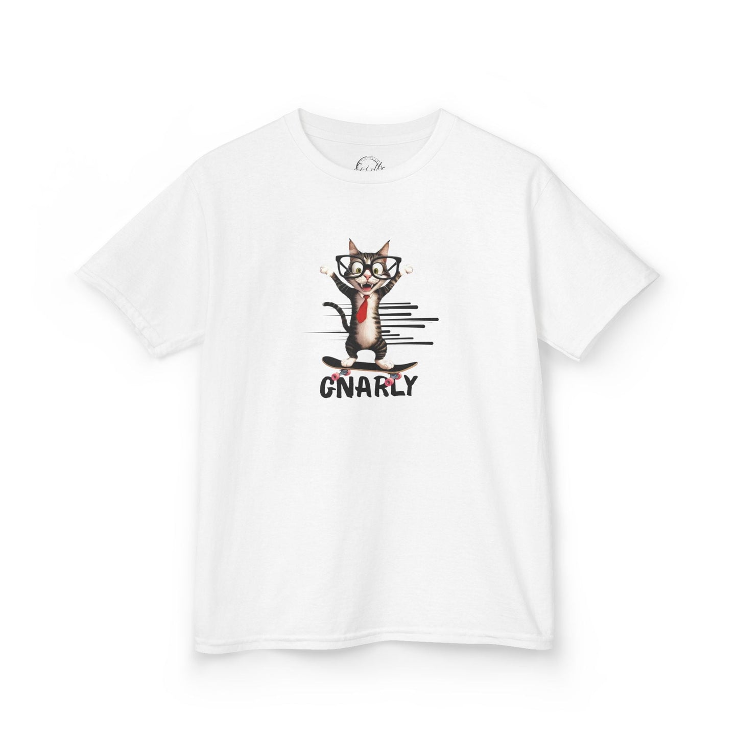 Playful Kids Cat Graphic Tee - Soft Cotton T-Shirt for Young Trendsetters - Korvel