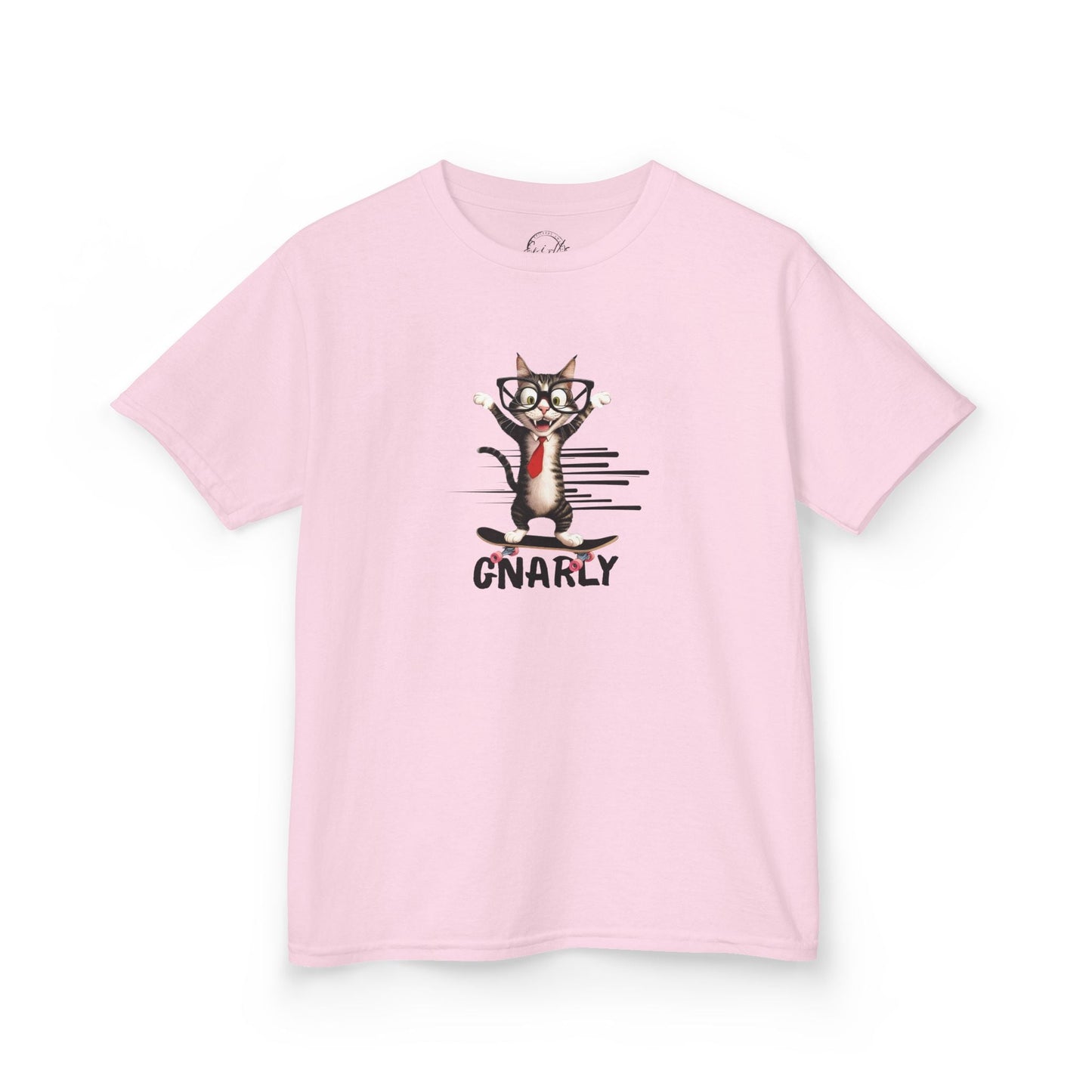 Playful Kids Cat Graphic Tee - Soft Cotton T-Shirt for Young Trendsetters - Korvel