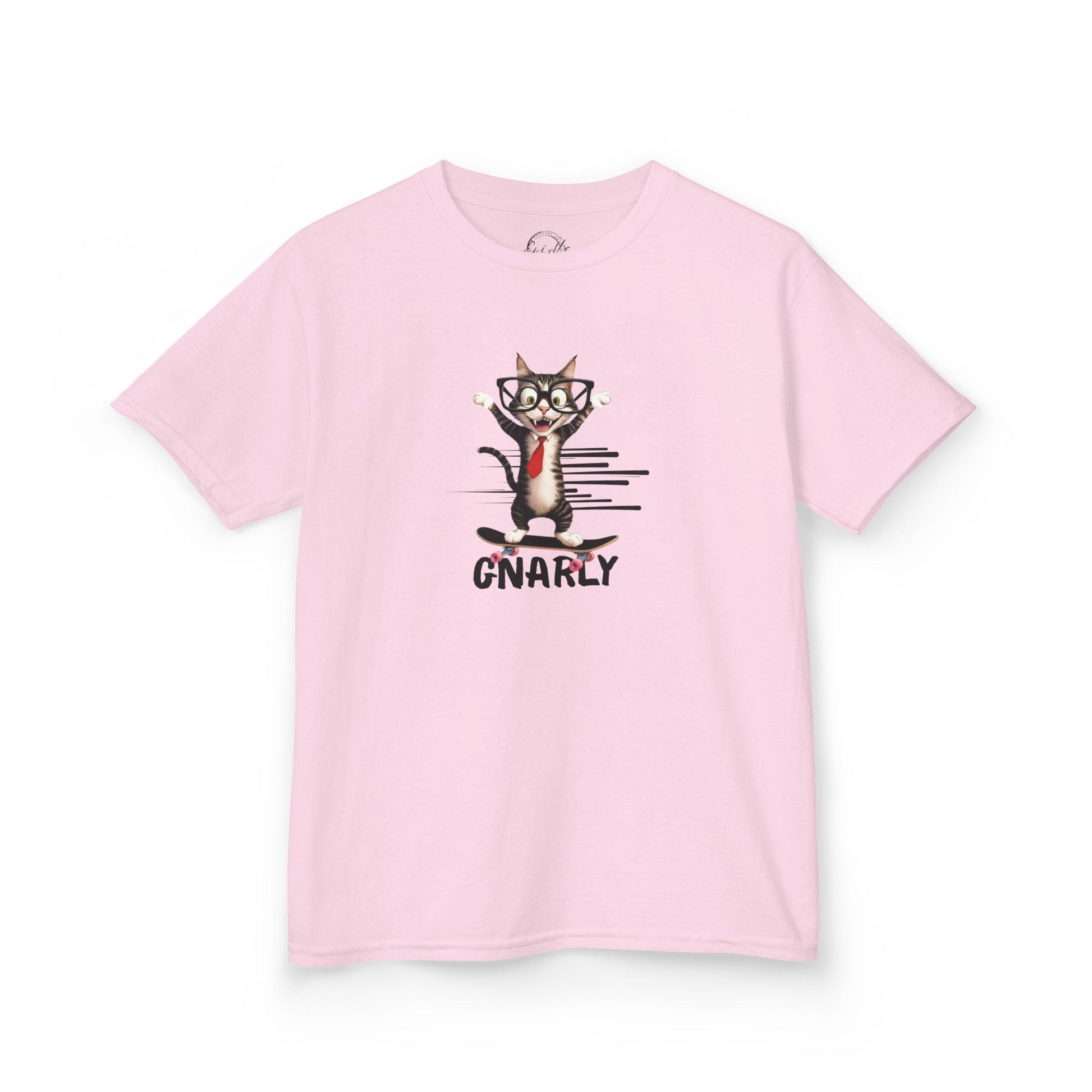 Playful Kids Cat Graphic Tee - Soft Cotton T-Shirt for Young Trendsetters - Korvel