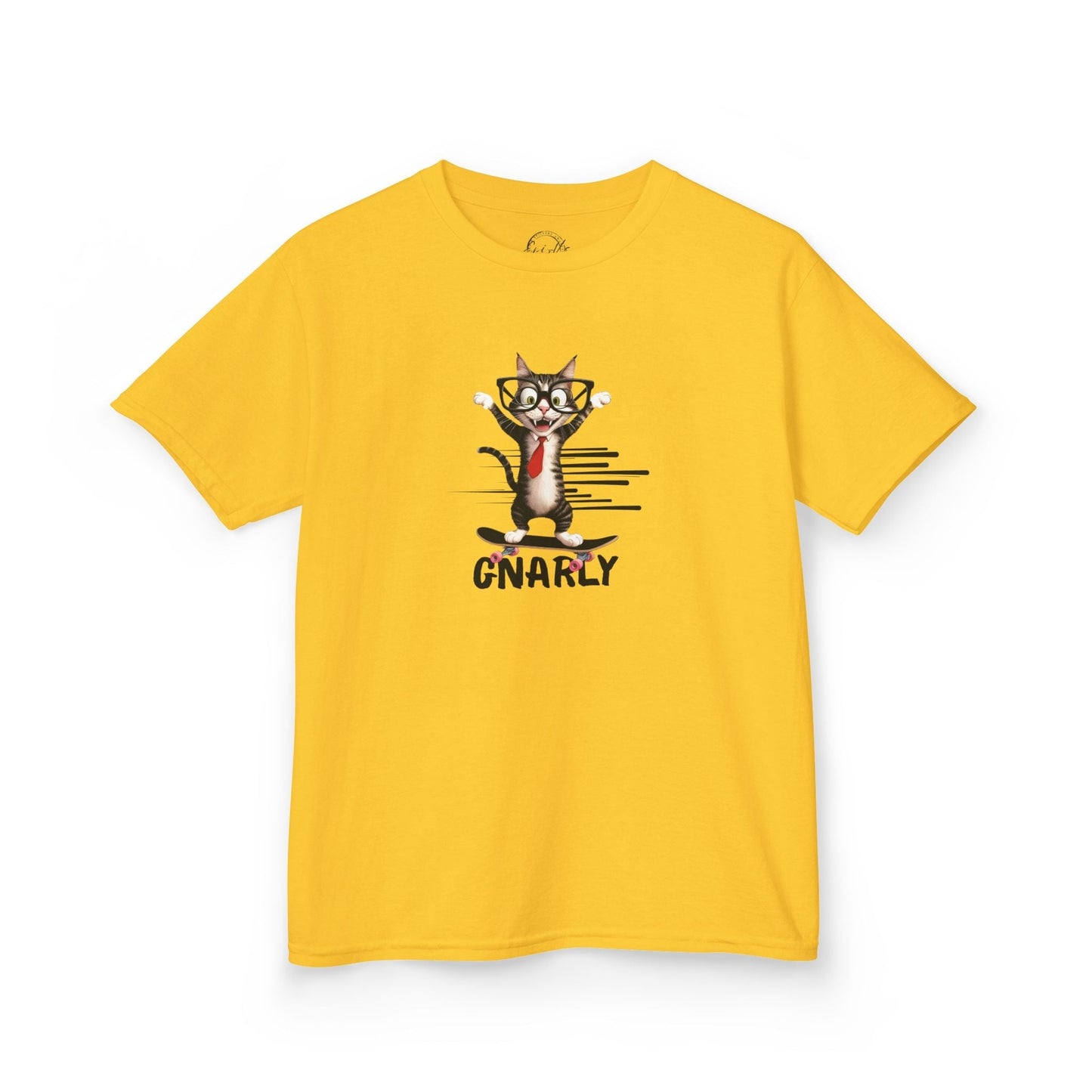 Playful Kids Cat Graphic Tee - Soft Cotton T-Shirt for Young Trendsetters - Korvel
