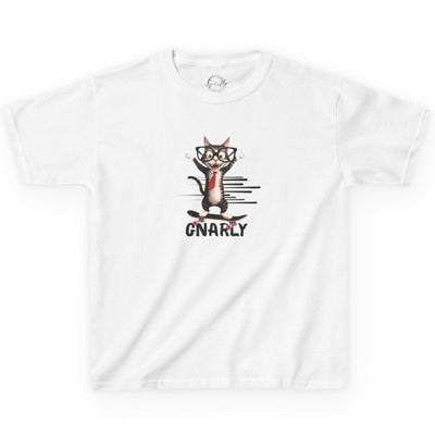 Playful Kids Cat Graphic Tee - Soft Cotton T-Shirt for Young Trendsetters - Korvel