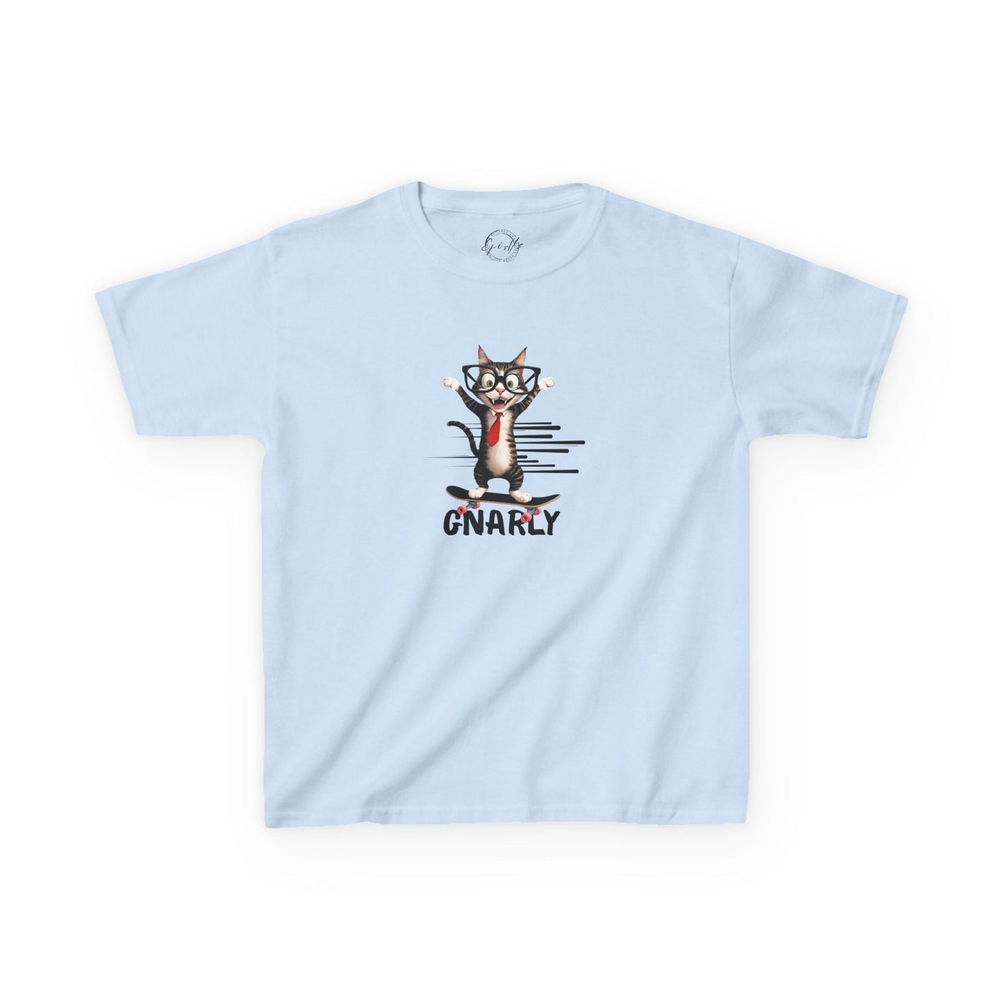 Playful Kids Cat Graphic Tee - Soft Cotton T-Shirt for Young Trendsetters - Korvel