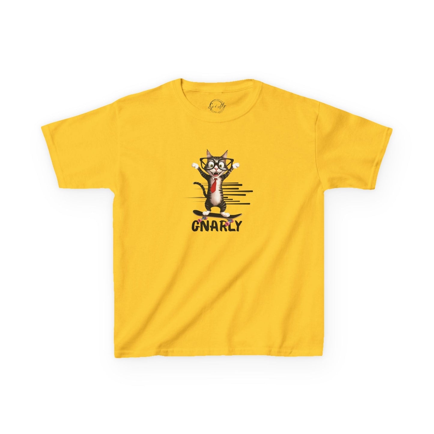 Playful Kids Cat Graphic Tee - Soft Cotton T-Shirt for Young Trendsetters - Korvel