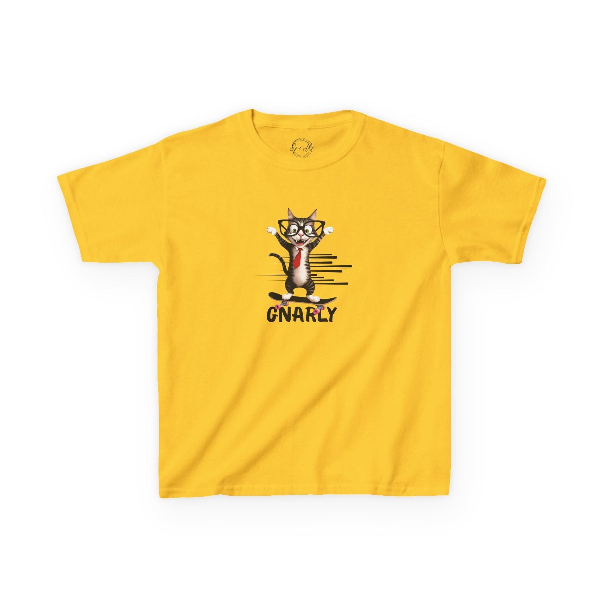 Playful Kids Cat Graphic Tee - Soft Cotton T-Shirt for Young Trendsetters - Korvel