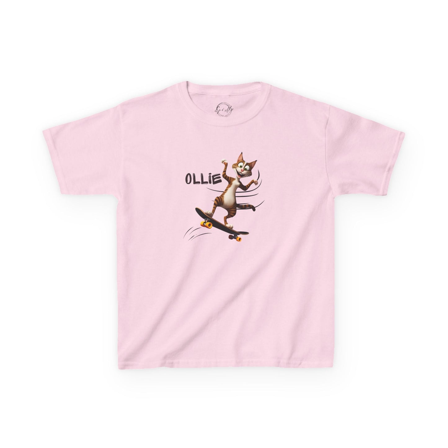 T-shirt Ollie Cat pour enfants - T-shirt en coton ludique