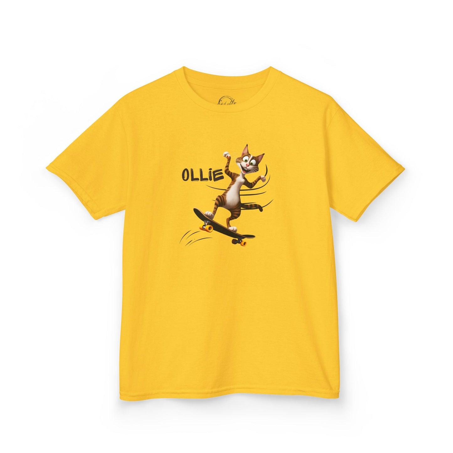 T-shirt Ollie Cat pour enfants - T-shirt en coton ludique