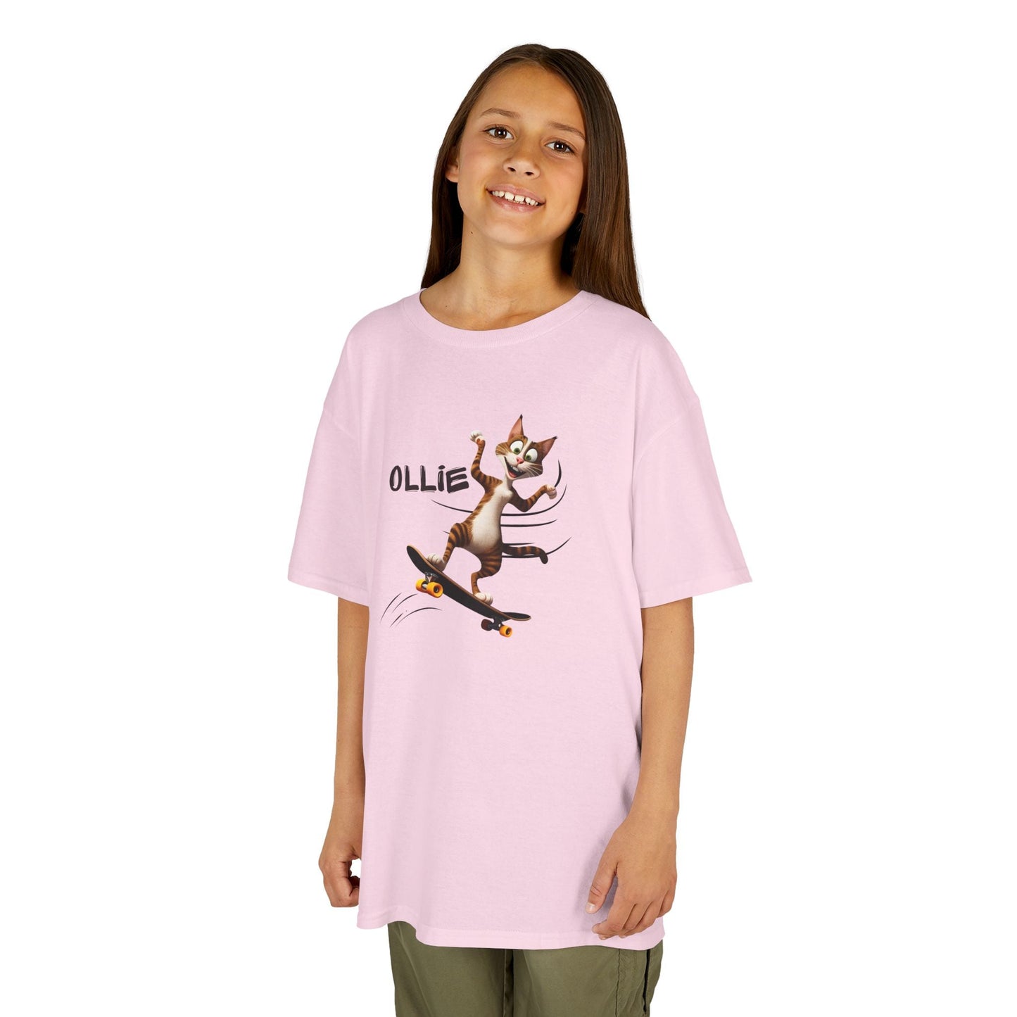T-shirt Ollie Cat pour enfants - T-shirt en coton ludique