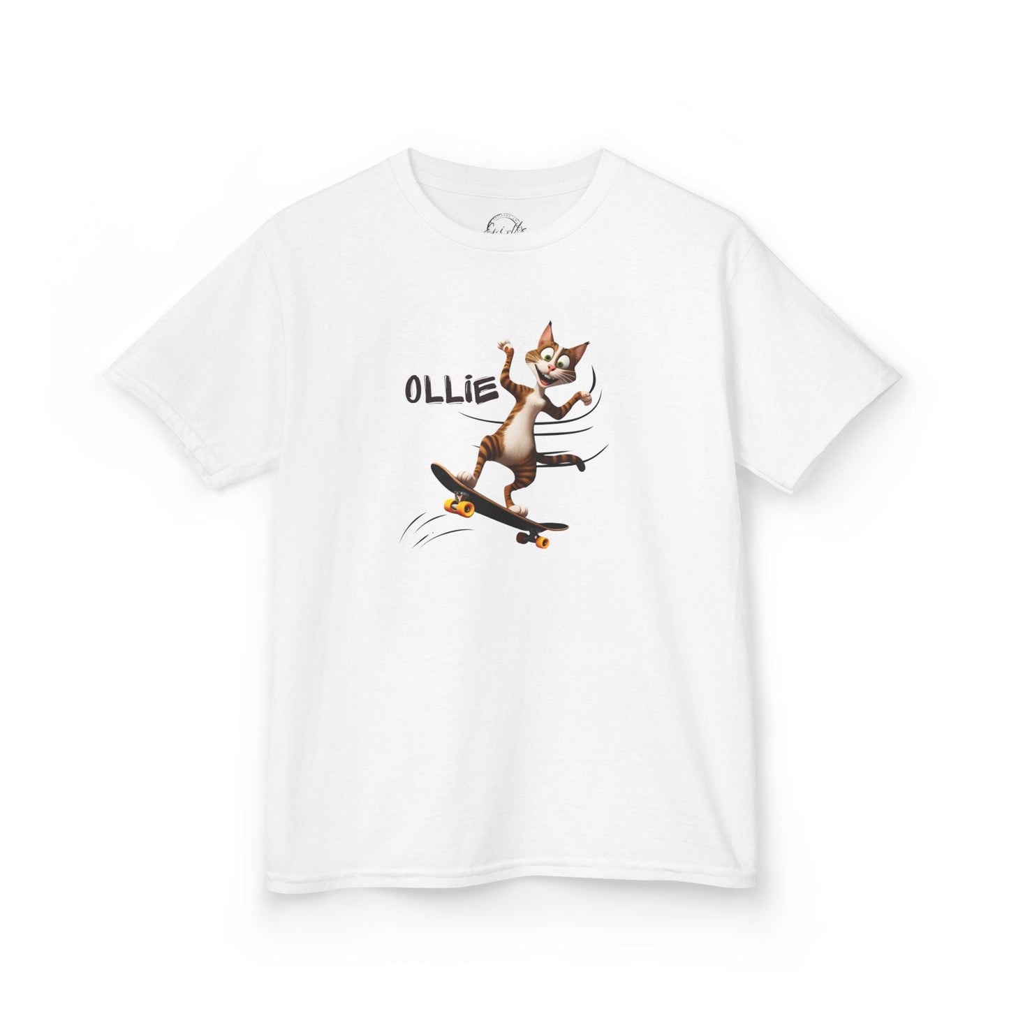 T-shirt Ollie Cat pour enfants - T-shirt en coton ludique