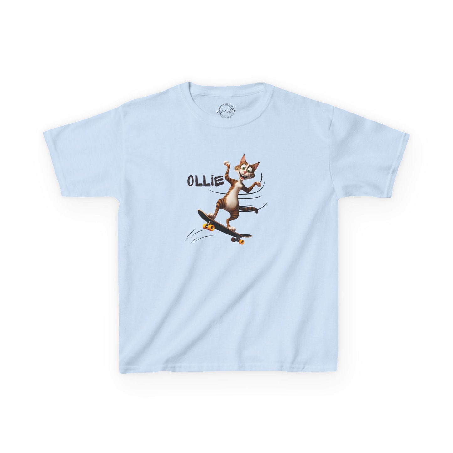 T-shirt Ollie Cat pour enfants - T-shirt en coton ludique