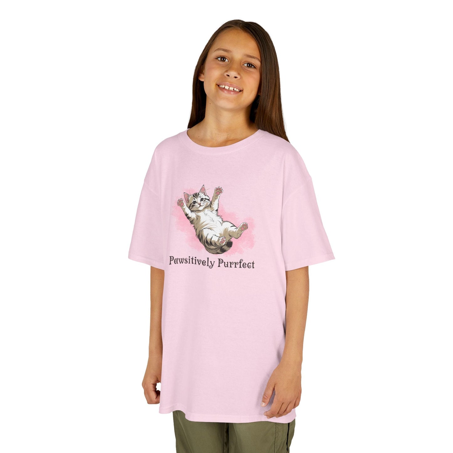 T-shirt graphique pour enfants Purrfect Cat
