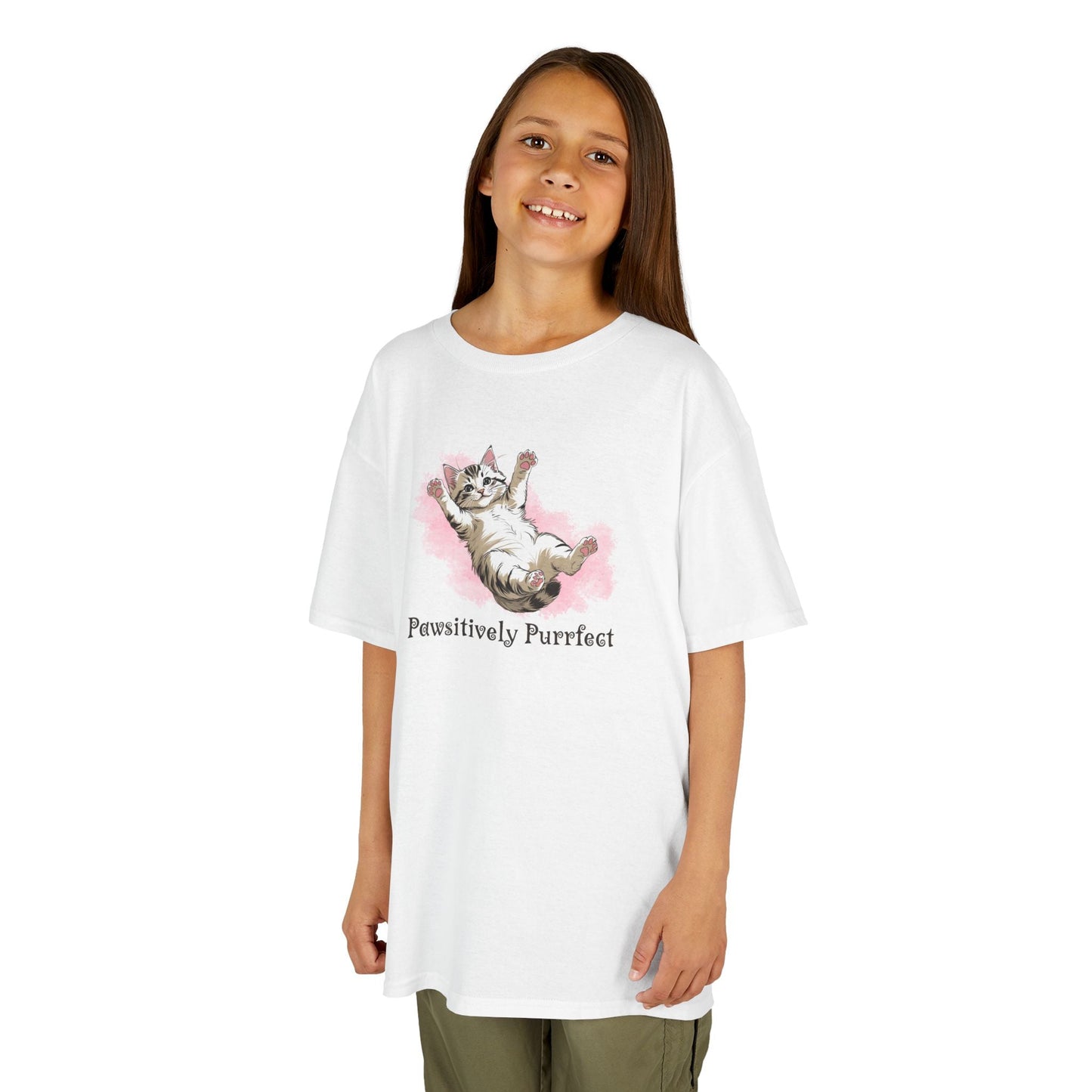 T-shirt graphique pour enfants Purrfect Cat