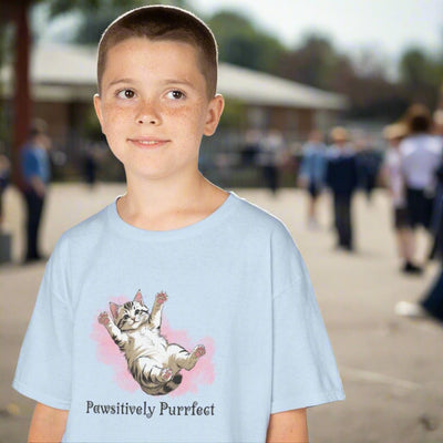 Camiseta Gráfica de Gato Purrfect para Niños