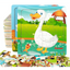 Educational Wooden Animal and Vehicle Puzzles for Kids