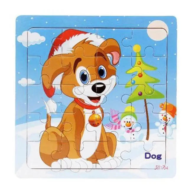 Educational Wooden Animal and Vehicle Puzzles for Kids