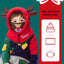 Cagoule en Fleece d'Hiver pour Enfants - Masque Complet Coupe-Vent