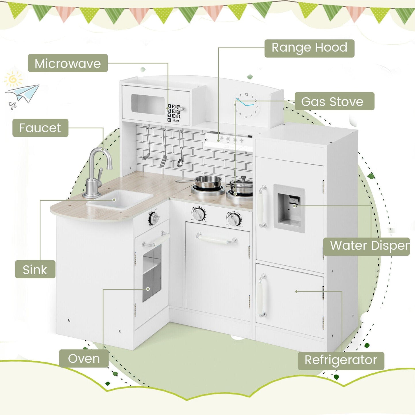 Juego de Cocina para Niños Conor - Juguete de Cocina con Características Realistas