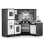 Kids Corner Pretend Kitchen Playset with Washing Basin
