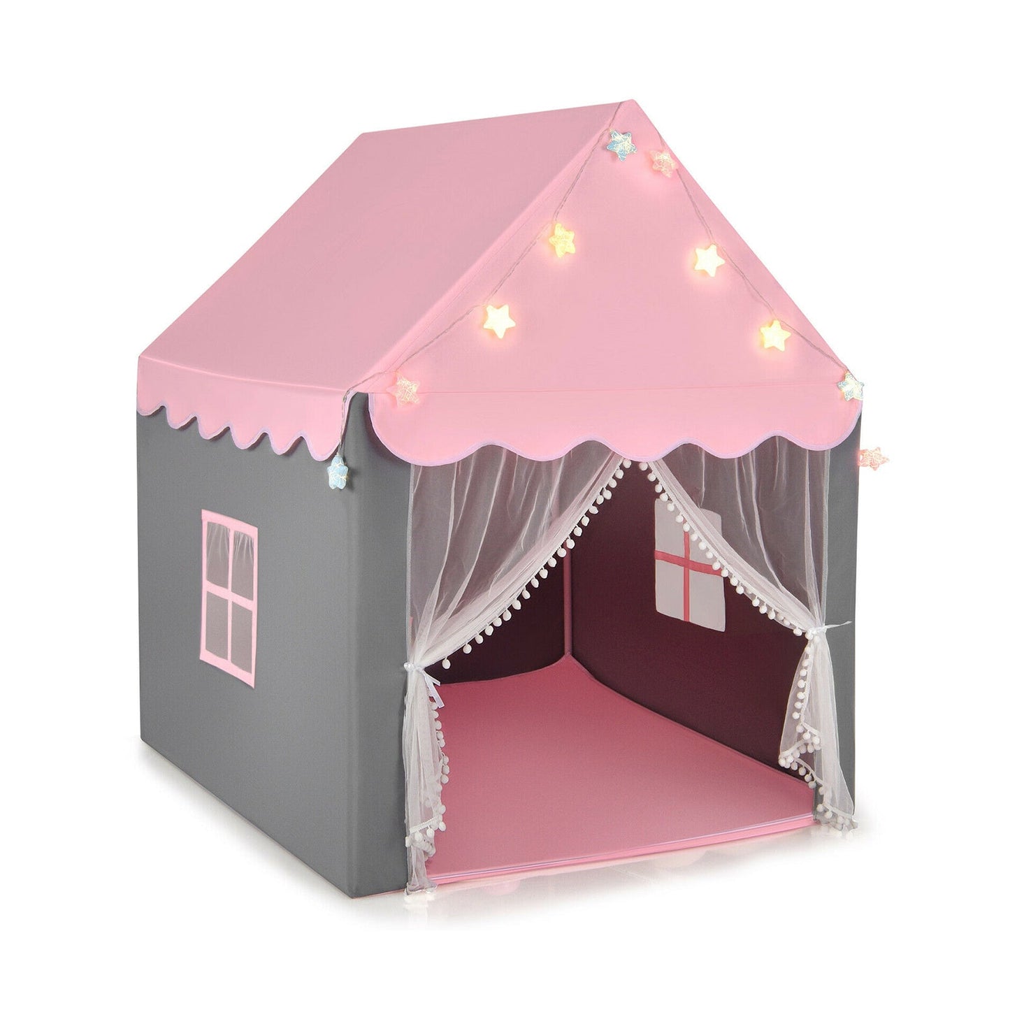 Gbruno Kids Playhouse Tent with Star Light - Pink
