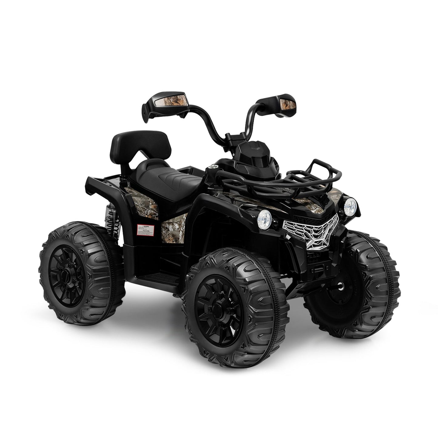 12V Kids Ride On ATV 4 Wheeler with MP3 and Headlights - Black