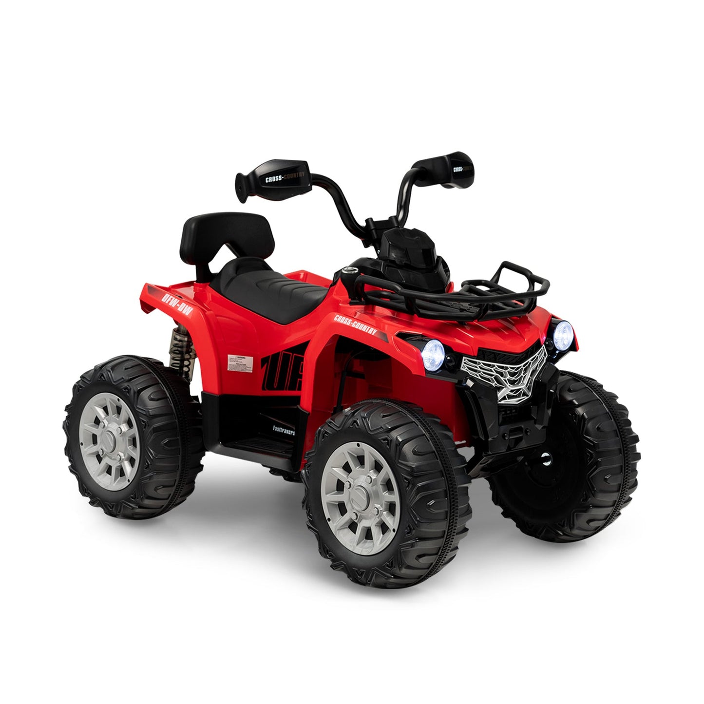 12V Kids Ride On ATV 4 Wheeler with MP3 and Headlights - Red