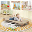 Kids Stackable Daycare Cot Pack of 6 with Detachable Oxford Cloth - Beige